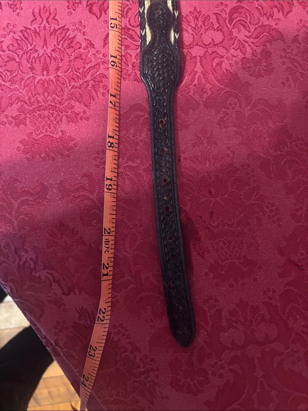 Handwoven Leather & Braided Belt in Black and Tan